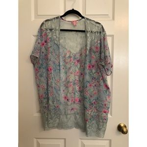 Flower print Kimono